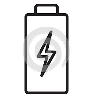 Battery Isolated Vector icon that can easily modify or edit