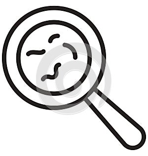 Bacteria Isolated Vector icon that can easily modify or edit