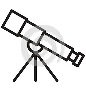 Microscope Isolated Vector icon that can easily modify or edit