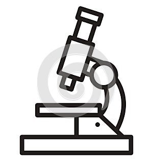 Microscope Isolated Vector icon that can easily modify or edit