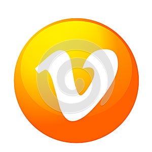 Vimeo logo icon social media icon vector element for web internet on white background