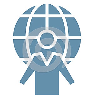 Agent Isolated Vector Icon which can easily modify or edit