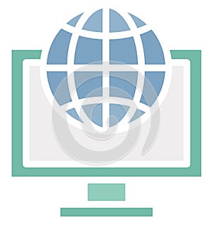 Browsing Isolated Vector Icon which can easily modify or edit