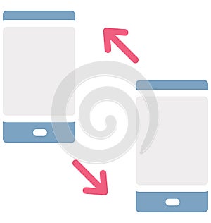 Dialed and received calls Isolated Vector Icon which can easily modify or edit