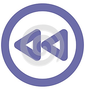 Backward Isolated Vector Icon which can easily modified or edit Backward Isolated Vector Icon which can easily modified or edit
