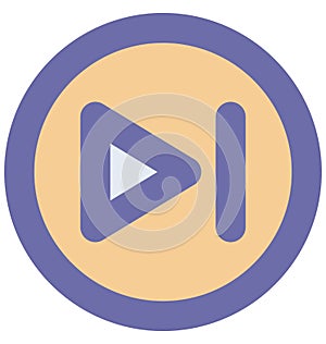 Forward Isolated Vector Icon which can easily modified or edit