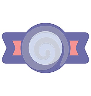 Badge Isolated Vector Icon which can easily modified or edit Badge Isolated Vector Icon which can easily modified or edit