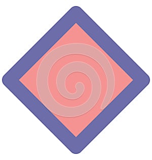 Rhombus Isolated Vector Icon which can easily modified or edit