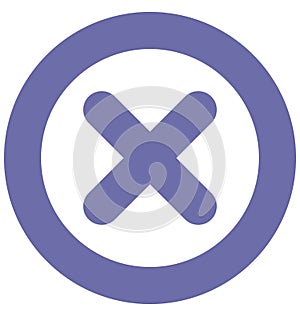 Close Isolated Vector Icon which can easily modified or edit