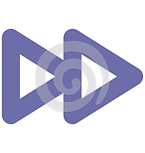 Forward Isolated Vector Icon which can easily modified or edit