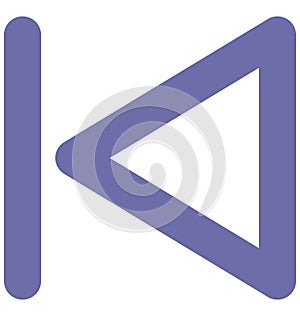 Backward Isolated Vector Icon which can easily modified or edit Backward Isolated Vector Icon which can easily modified or edit