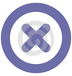 Close Isolated Vector Icon which can easily modified or edit