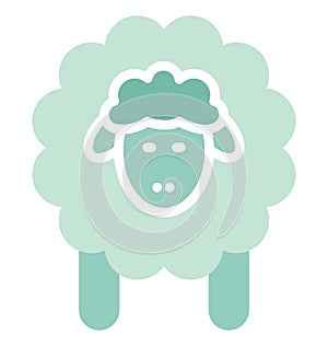Mutton, ram Isolated Vector icon which can easily modify or edit