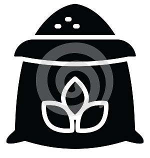 Basic RGB Bread flour Isolated Vector icon which can easily modify or edit