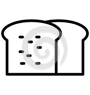 Bread Isolated Vector icon which can easily modify or edit Bread Isolated Vector icon which can easily modify or edit