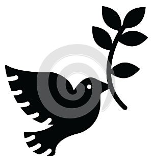 Dove Isolated Vector Icon which can easily modify or edit