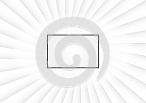White Abstract Background with Sector Pattern photo