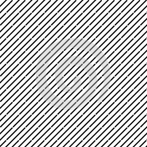 Seamless Diagonal Black Lines Texture in White Background