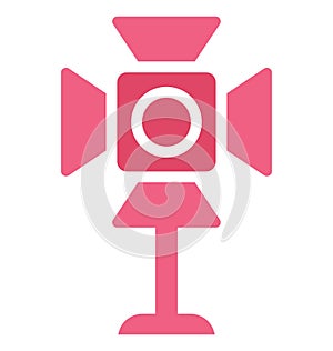 Camcorder light Isolated Vector Icon which can easily modify or edit