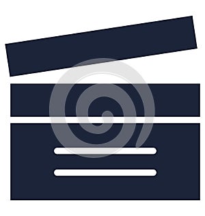 Clapboard Isolated Vector Icon which can easily modify or edit Clapboard Isolated Vector Icon which can easily modify or edit