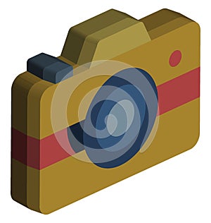 Camera Vector Icon Isolated Vector icon which can easily modify or edit