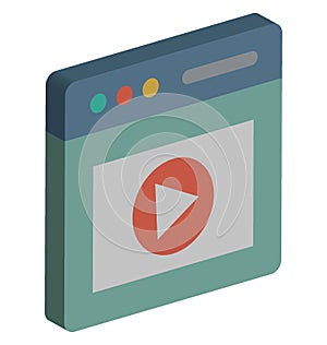 Live streaming Vector Icon Isolated Vector icon which can easily modify or edit