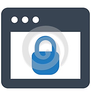 Screen lock Vector related to web browser windows and fully editable Screen lock Vector related to web browser windows and fully