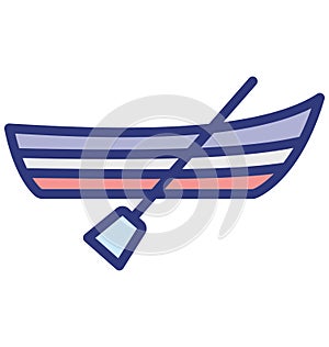 Boating Isolated Vector Icon which can easily modify or edit