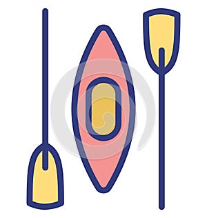 Boating Isolated Vector Icon which can easily modify or edit