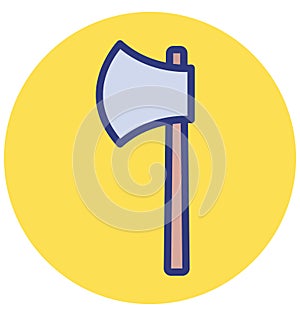 Woodchopping Isolated Vector Icon which can easily modify or edit