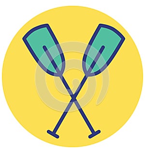 Basic RGB Boating Isolated Vector Icon which can easily modify or edit