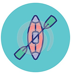 Boating Isolated Vector Icon which can easily modify or edit