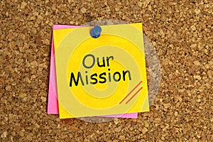 Our mission sticky