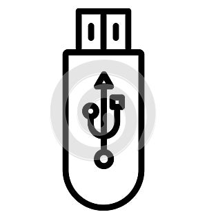 Micro usb Isolated Vector Icon which can easily modify or edit