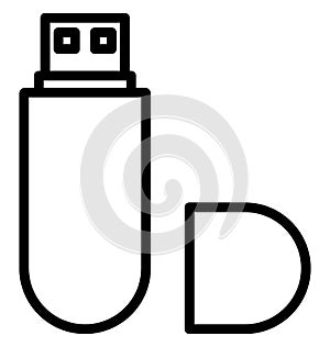 Micro usb Isolated Vector Icon which can easily modify or edit
