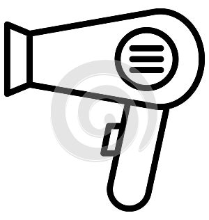 Blow dryer Isolated Vector Icon which can easily modify or edit