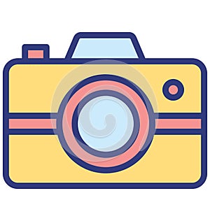 Camera Isolated Vector Icon which can easily modify or edit