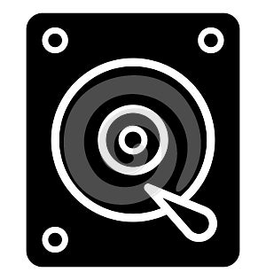 Disc player Isolated Vector Icon which can easily modify or edit