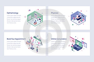 Medical and Healthcare Isometric Illustrations