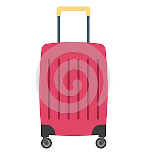 Luggage Color Vector Icon which can easily modify or edit