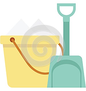 Beach Toys Color Vector Icon which can easily modify or edit