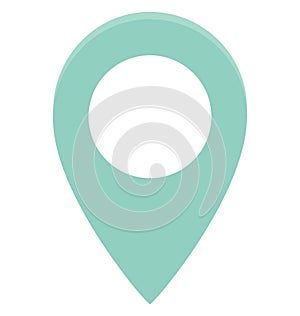 Map Pin Color Vector Icon which can easily modify or edit