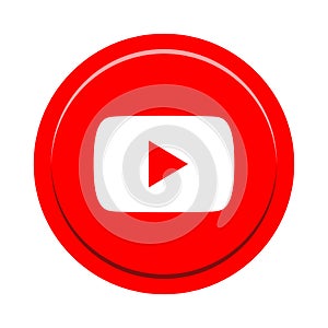 Youtube social media icon button