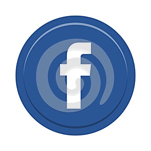 Facebook social media icon button