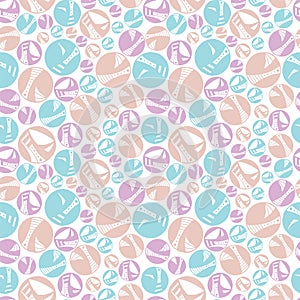 Pastel Dotty Dots Texture Repeat