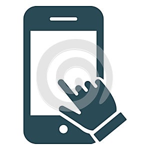 Authentication, finger gesture  Isolated Vector Icon that can be easily modified or edit