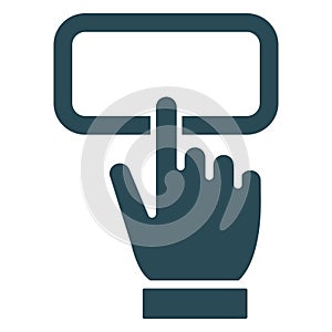 Authentication, finger gesture  Isolated Vector Icon that can be easily modified or edit