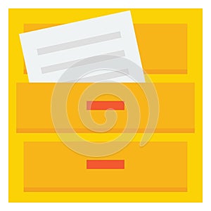 Drawers  Color Vector Icon which can easily modify or edit