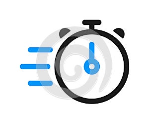 Fast delivery service icon logo