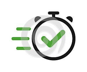 Fast delivery service icon logo